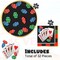 Casino Night Party Supplies Bundle, 7" Paper Appetizer Plates and Beverage Napkins, Serves 16